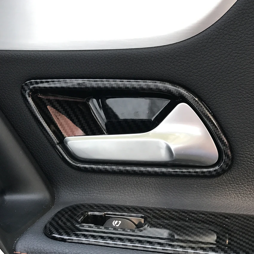 Наклейки на дверные ручки для Mercedes Benz A CLA Class W177 C118 A180 A200 A220 CLA200|Лепнина интерьера| |
