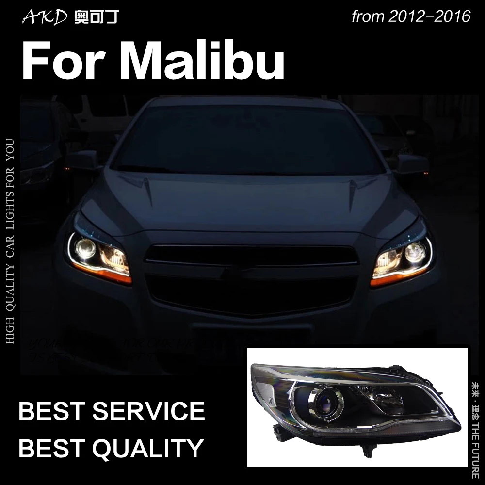 

AKD Car Styling Head Lamp for Chevrolet Malibu Headlights 2012-2016 Malibu LED Headlight DRL Hid Bi Xenon Auto Accessories