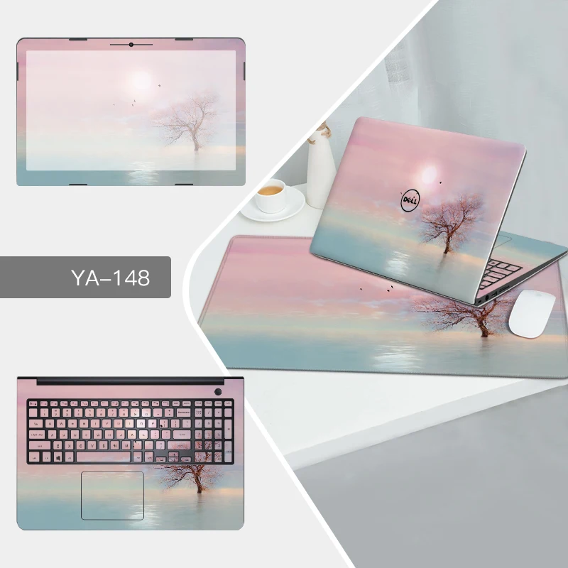 

Laptop Sticker Mouse Pad Sets Skin for Dell PP42L/11z P03T/inspiron 15 5567/7560/7566/5565/14 7466/Vostro 15 5568/15 3561 Cases