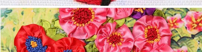 Бабочка Цветы Набор для вышивки лентами инструментарий наволочки модные домашние подарки незавершенные DIY ручной работы