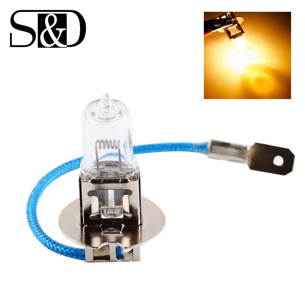 

H3 24V 70W 3200K Yellow Fog Halogen Bulb light running Car Head Light Lamp car styling car light source parking