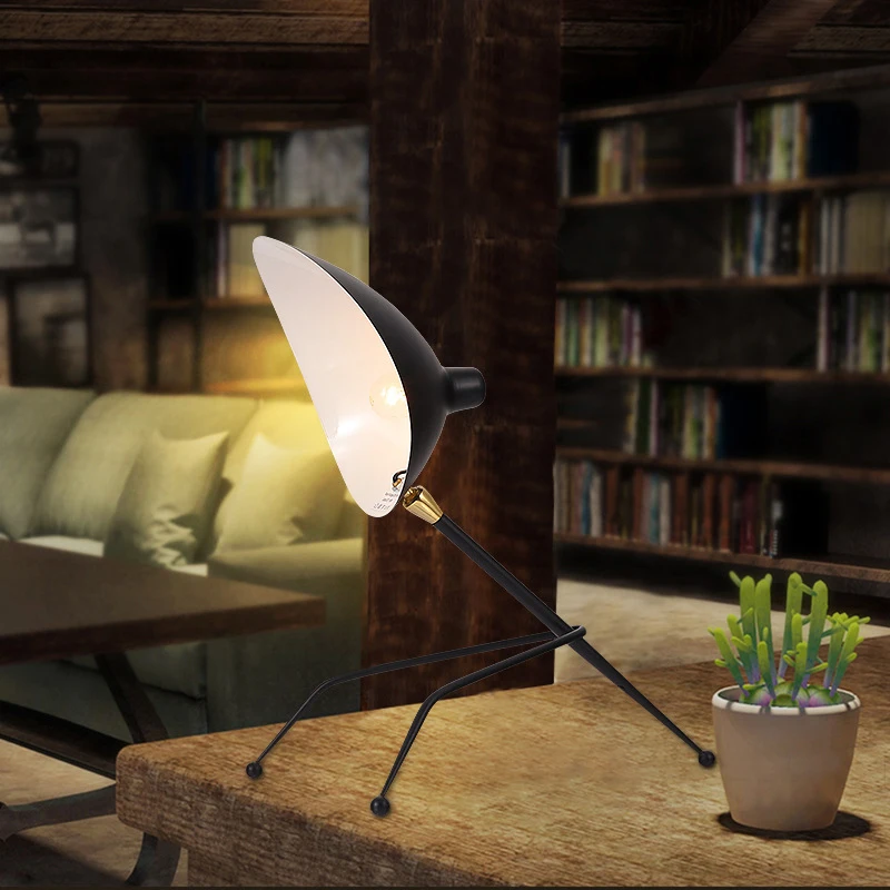 

Nordic Style Lamp Creative Bedroom Lamp Postmodern Retro Living Room Table Lamp Simple Iron Lamp