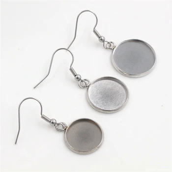 

( No Fade ) 14/16/18mm 10pcs/lots Stainless Steel Handmade Style Lever Back Earrings Blank/Base,diy earrings hooks findings