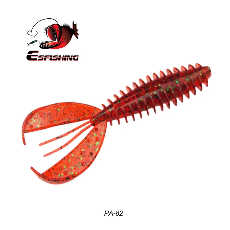 ESFISHING мягкие приманки Chunk Craw 6 шт. 110 мм мягкие приманки ПВА воблеры для троллинга форели воблеры - Цвет: PA82