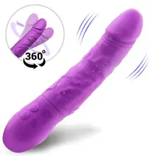 G Spot Magic Wand Vibrator Sex Toys For Woman Clitoral Stimulator Anal Dildo Realistic Vibrating Massager Masturbator Phalos Sex usb charging g spot vibrating dildo anal vagina vibrator sex products for woman spiral swing magic wand massager adult sex toys