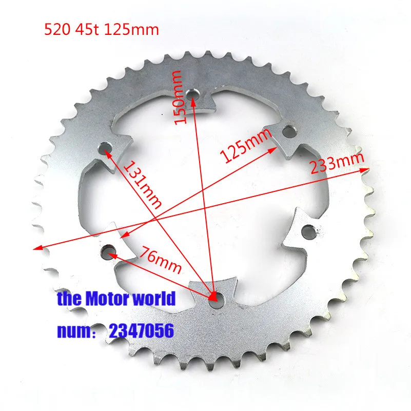 420/428/520 29 T/31 T/35 T/37 T/45 T зуб 30 мм 125 мм Приводной привод обезьяна цепная Звездочка для мотоцикла обезьяна велосипед