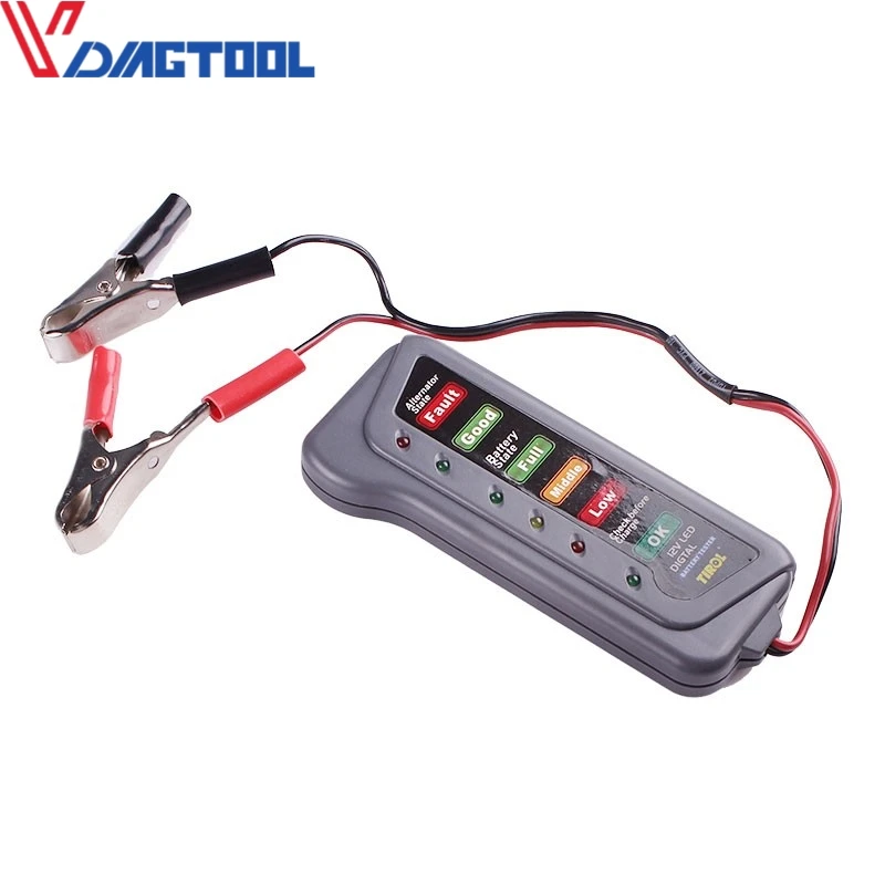 VDIAGTOOL автомобильный тестер батареи цифровой генератор 6 светодиодный дисплей