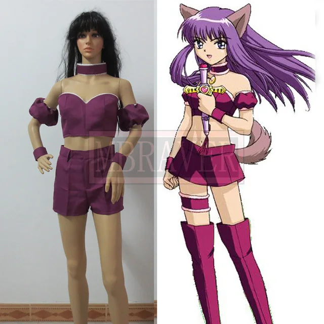 Tokyo Mew Mew Cosplay Costume Mew Mew Power Fujiwara Zakuro Costume Tokyo Mew Mew Cosplay Costume Mew Mew Power Fujiwara Zakuro Costume