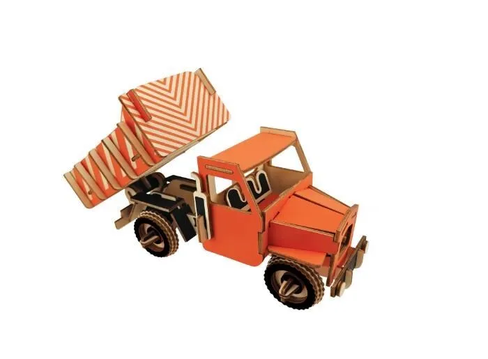 Имитация самосвал игрушка модель 3d Трехмерная деревянная головоломка игрушки для Детский Набор для творчества ручная работа деревянная
