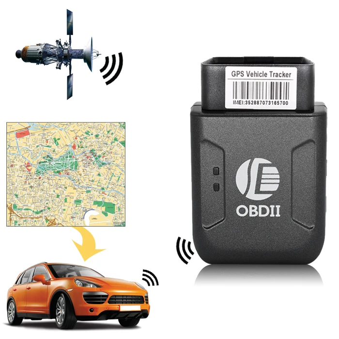 OBD2 gps трекер TK206 OBD 2 в режиме реального времени GSM Quad Band противоугонная вибрационная сигнализация GSM GPRS мини GPRS отслеживание OBD II автомобильный gps