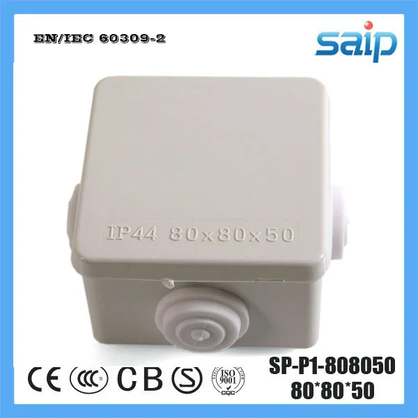 

Saip ABS Material Waterproof Junction Box With 4 Holes SP-P1-808050 80*80*50