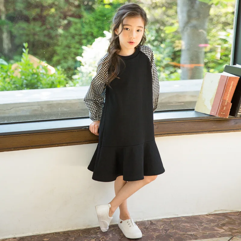 Kids Autumn Dress 2018 New Autumn Long Sleeve Cotton Baby Princess Dress Girls Plaid Dress Ruffles Children Fashion Dress,#3255 цена Kids Autumn Dress 2018 New Autumn Long Sleeve Cotton Baby Princess Dress Girls Plaid Dress Ruffles Children Fashion Dress,#3255 цены онлайн