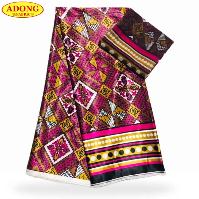 

4+2 Yards/set African Lace Fabric 2019 High Quality 100% Silk Print Lace Fabric Matching Chiffon fabric For Nigerian Party Dress