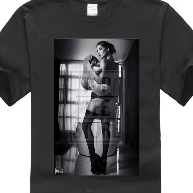 Newest 2018 Fashion Stranger Things T Shirt Men Sexy Girl Kate Moss Teddy  No:5113Nackt Porn Porno Hot Letter Printing 013