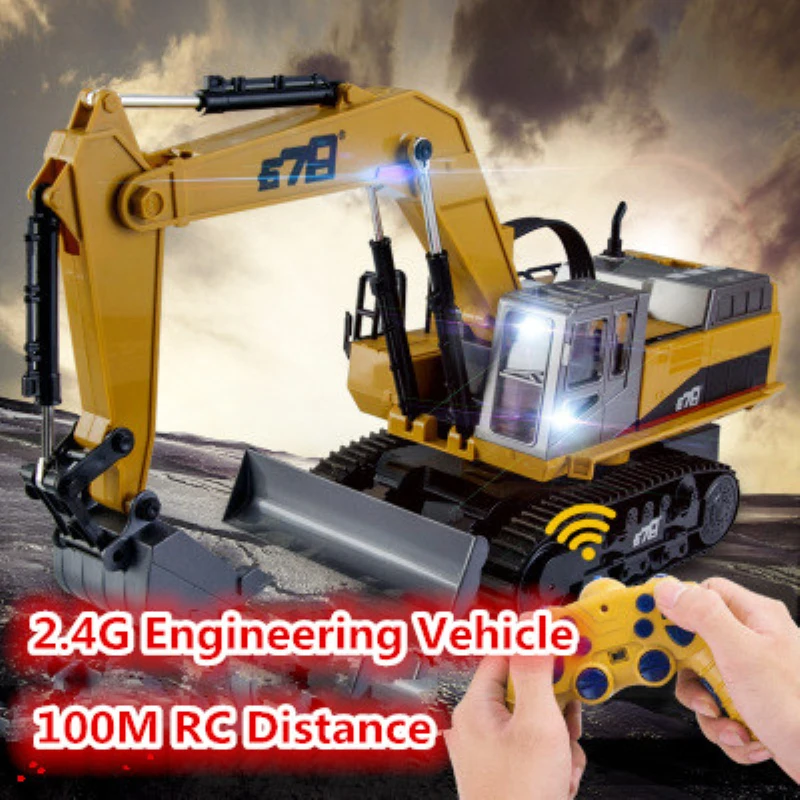 Новая обновленная версия 2 4G 14CH 1:16 масштаб RC строительный металлический