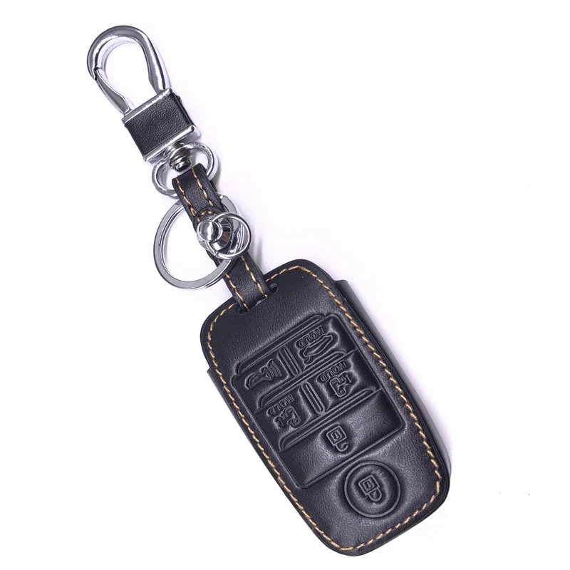 Кожаный чехол для автомобильного ключа Peacekey KIA grand carnival Sorento 2016 Sedona 5 6 кнопочный
