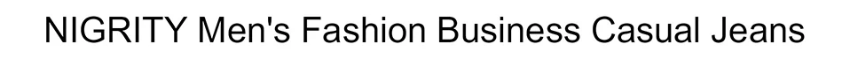 NIGRITY, новинка,, мужские деловые классические джинсы для отдыха, базовые стили, прямые брюки, мужские брюки, качественные, размера плюс 29-42