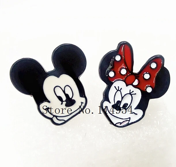 

20 pairs Alloy Enamel Lovely Cartoon mickey minnie Earrings Jewelry Stud Earring EE-13