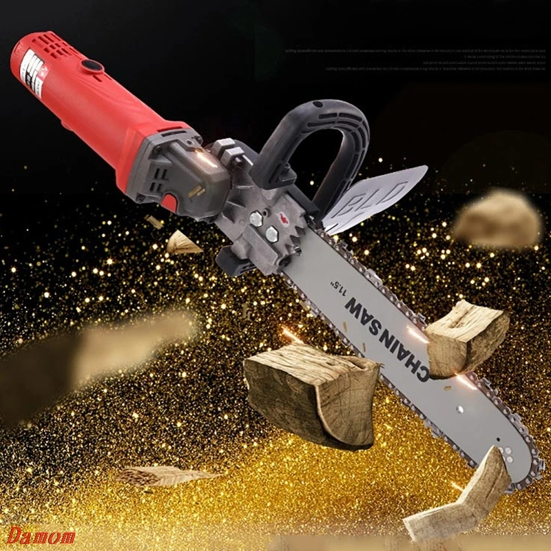 

DIY Electric Saw Chain Chainsaw Stand Bracket Set Wood Cut For Angle Grinder Damom
