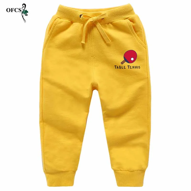 Детские свободные штаны ярких цветов, однотонные повседневные спортивные штаны для мальчиков и девочек, детские штаны для бега, Enfant Garcon, для детей 18 мес.-12 лет - Цвет: Yellow