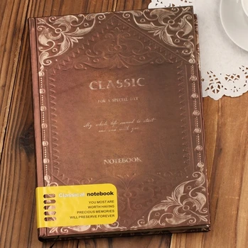 

KIMCOOL Notebook HN-10604 Notepad Classical European Carved Vintage Diary Composition Book 18K / 36K / 48K / 64K Notepad