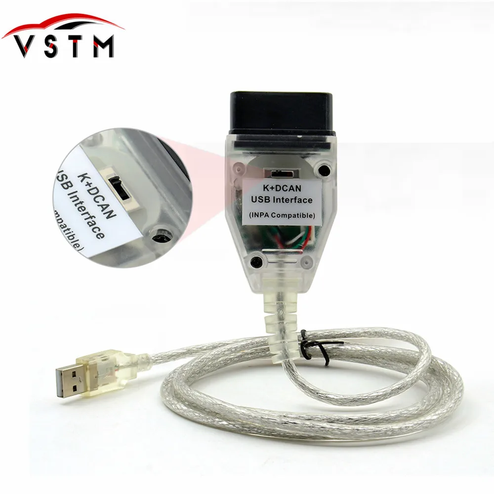 Для bmw inpa k can с чипом FTDI FT232RL OBD OBD2 Диагностический кабель INPA K + DCAN USB Ediabas для
