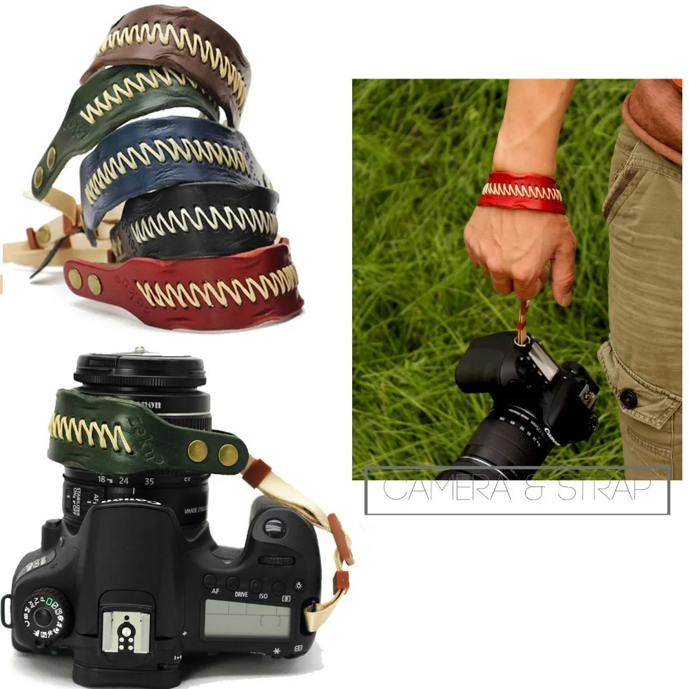 Nicad кожаный ремешок для камеры-комфортная подкладка, Улучшенная стабильность и безопасность для всех Canon Nikon sony