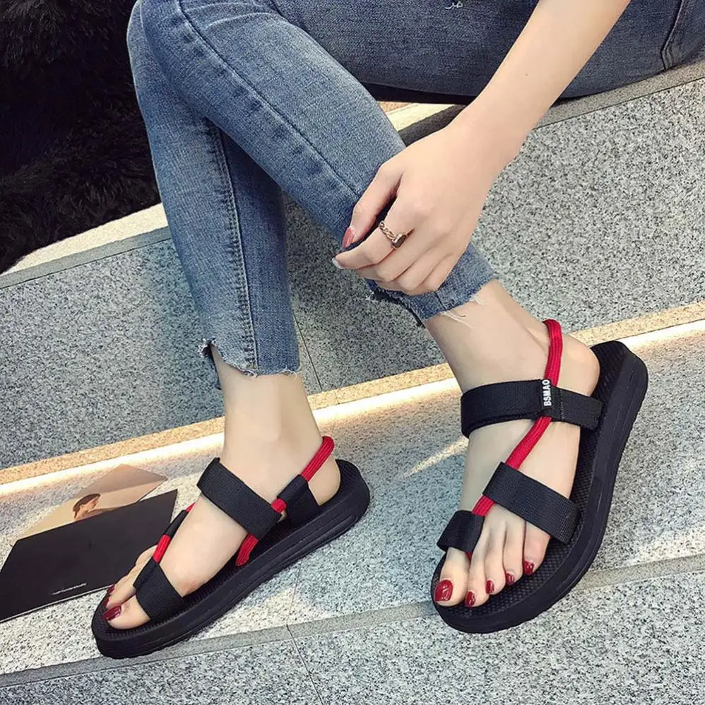 

Summer Women Ladies Sandals Hot Sale Cross Strap Flats Casual Female Open Toe Ankle Roman Cusual Shoes Comfort Sandals Footwear