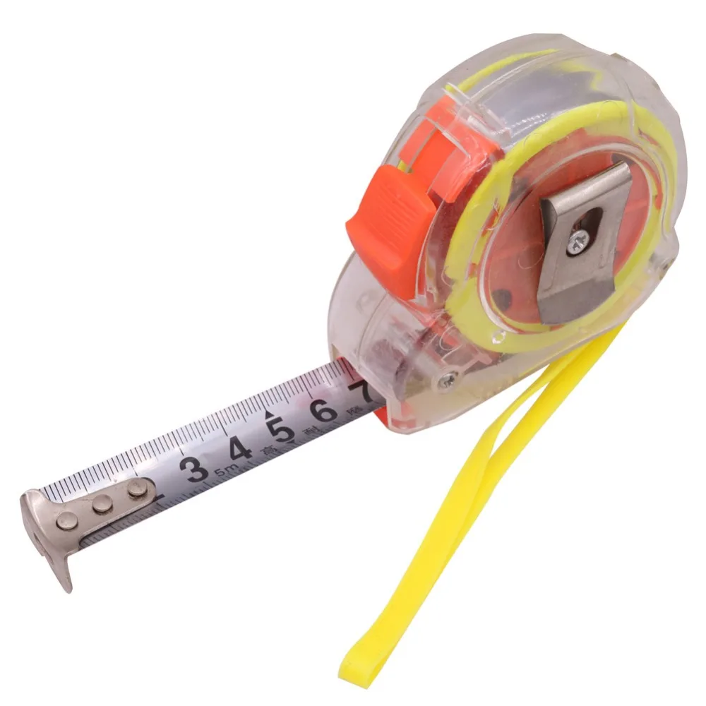 1 pcs Tape Measures 5m font b Measuring b font Gauging Tools Plastic Shell Stainless Steel