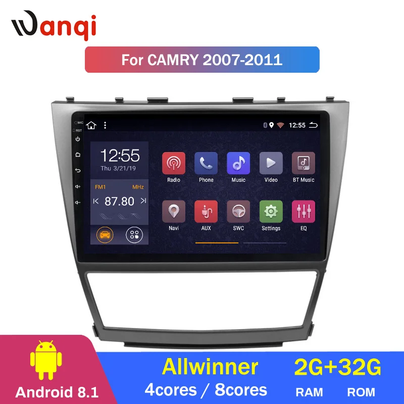 

2G RAM 32G ROM 10.1inch Android 8.1 CAR GPS Navigation for Toyota camry 2006-2012 With Bluetooth/WIFI/USB/Radio