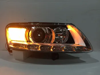 شراء VLAND الشركة المصنعة ل مصباح رأس السيارة لأودي A6L LED المصباح 2005 2008 رئيس ضوء مع زينون HID العارض عدسة و يوم