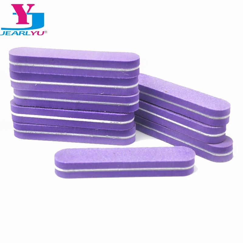 40Pcs Nail File Sanding Block Nail Art Buffring Purple Sponge 9cm Nails Files Lixa De Unha Limas Para Manicura Cuticle DIY Kit