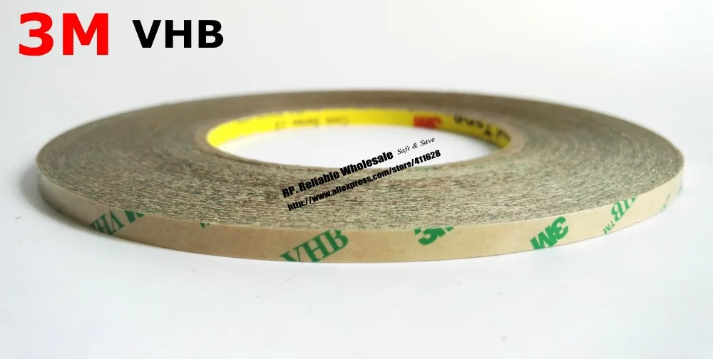 0.25mm thick, (4mm*33M) Super Strong 3M VHB Transfer Tape, High