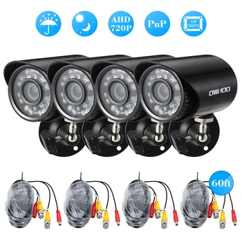 

720P 1500TVL AHD Waterproof CCTV Camera Support IR-CUT Night View 24pcs Infrared Lamps 1/4’’ CMOS for Home Security PAL System