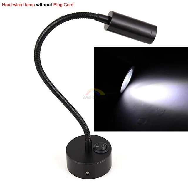 Bedside Flexible Gooseneck Arm Mounted Reading Light Led Wall Bedside Flexible Gooseneck Arm Mounted Reading Light Led Wall Woodenboard Lamp Art Gallery