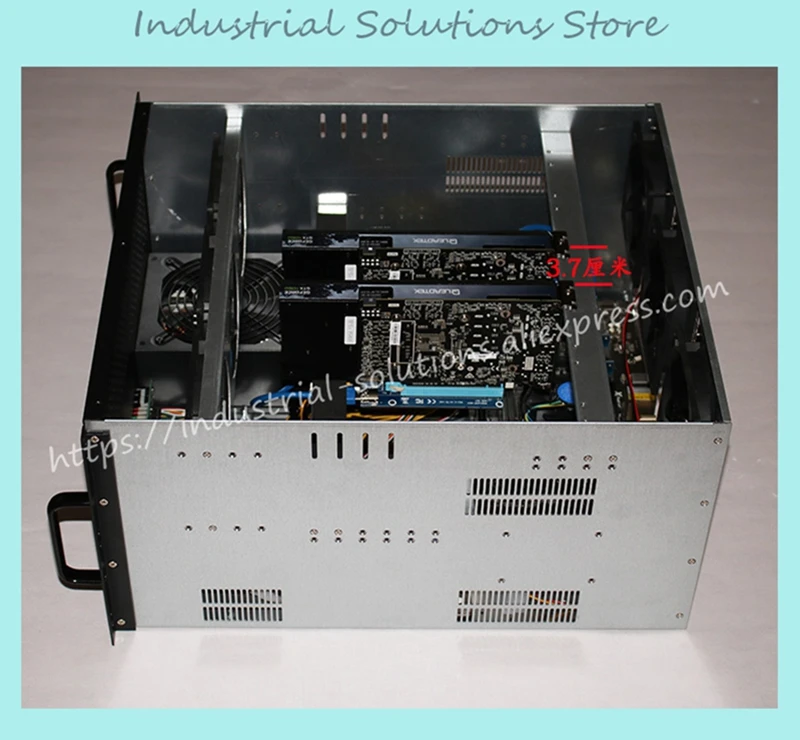 Корпус для майнинга 6U ETH ETC ZEC XM Ethernet Multi GPU 6 Dual ATX Power Card шасси 500*440*267 мм |