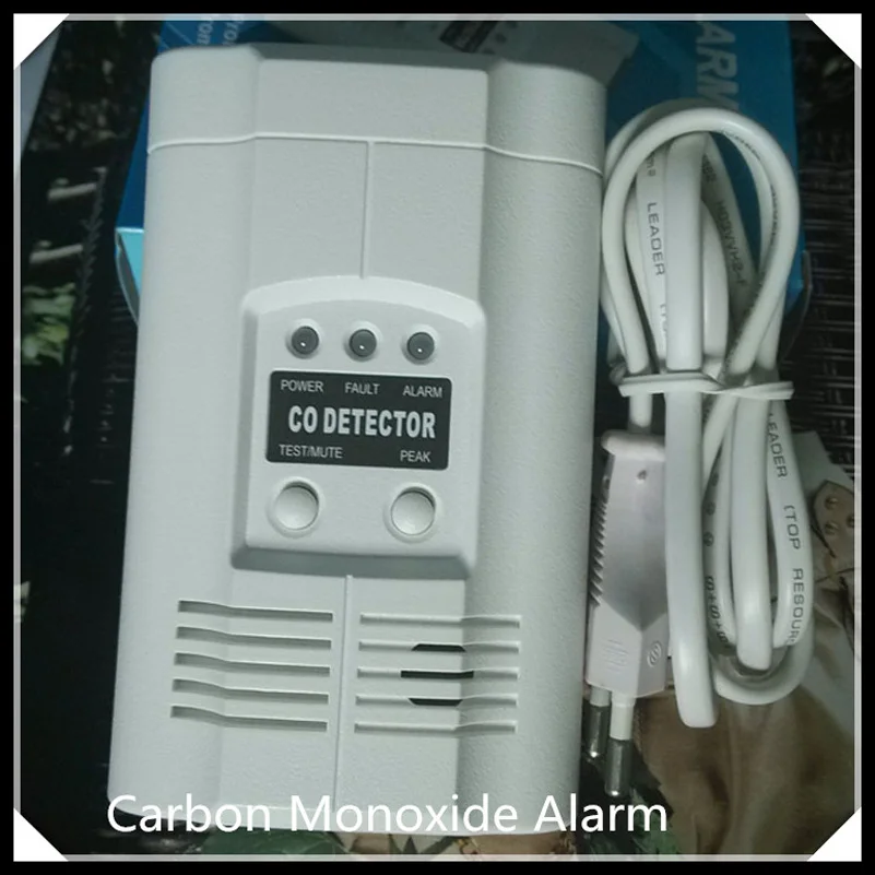 Carbon Monoxide Alarm CO gas detector with CE AC220V Powered Carbon