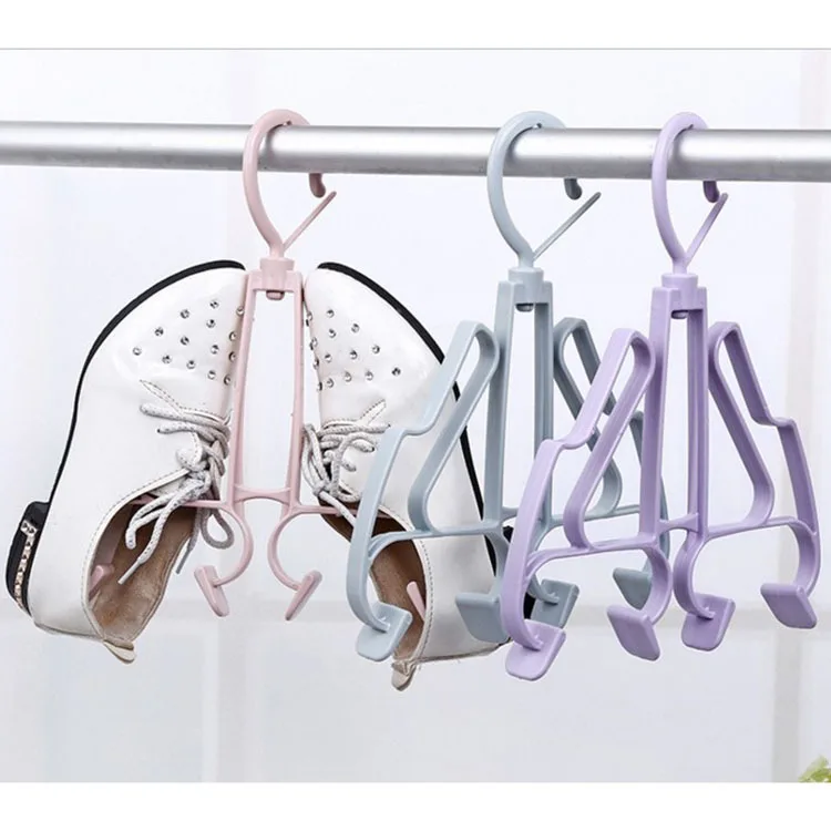 Shoe rack double hook hanging shoe rack outdoor shoe rack drying shoes drying socks hook drying rack