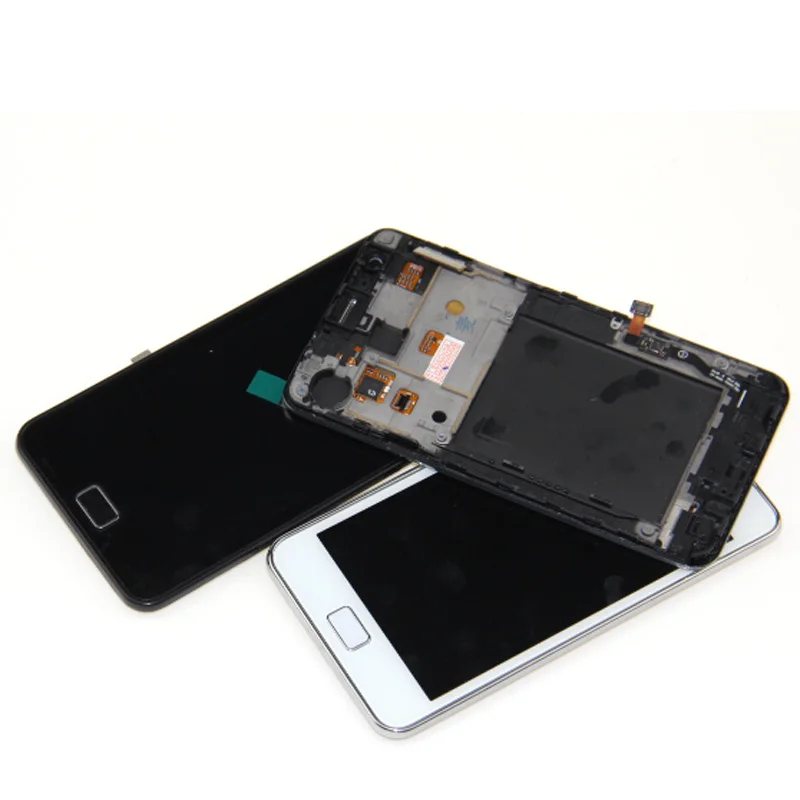 For Samsung Galaxy S2 I9100 LCD Touch Screen for S2 PLUS I9105 LCDS with Digitizer Assembly with frame tested working+Tools