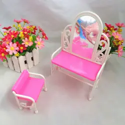 Новый макияж туалетный Косметика стол детские игрушки куклы стул комод туалетный столик мебель Декор