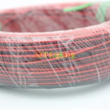 Медь 22AWG, 2-контактный красные, черные кабель, изолированный провод PVC, 22 awg провод, электрический кабель, светодиодный кабель, "сделай сам" для подключения, продлить жильный кабель