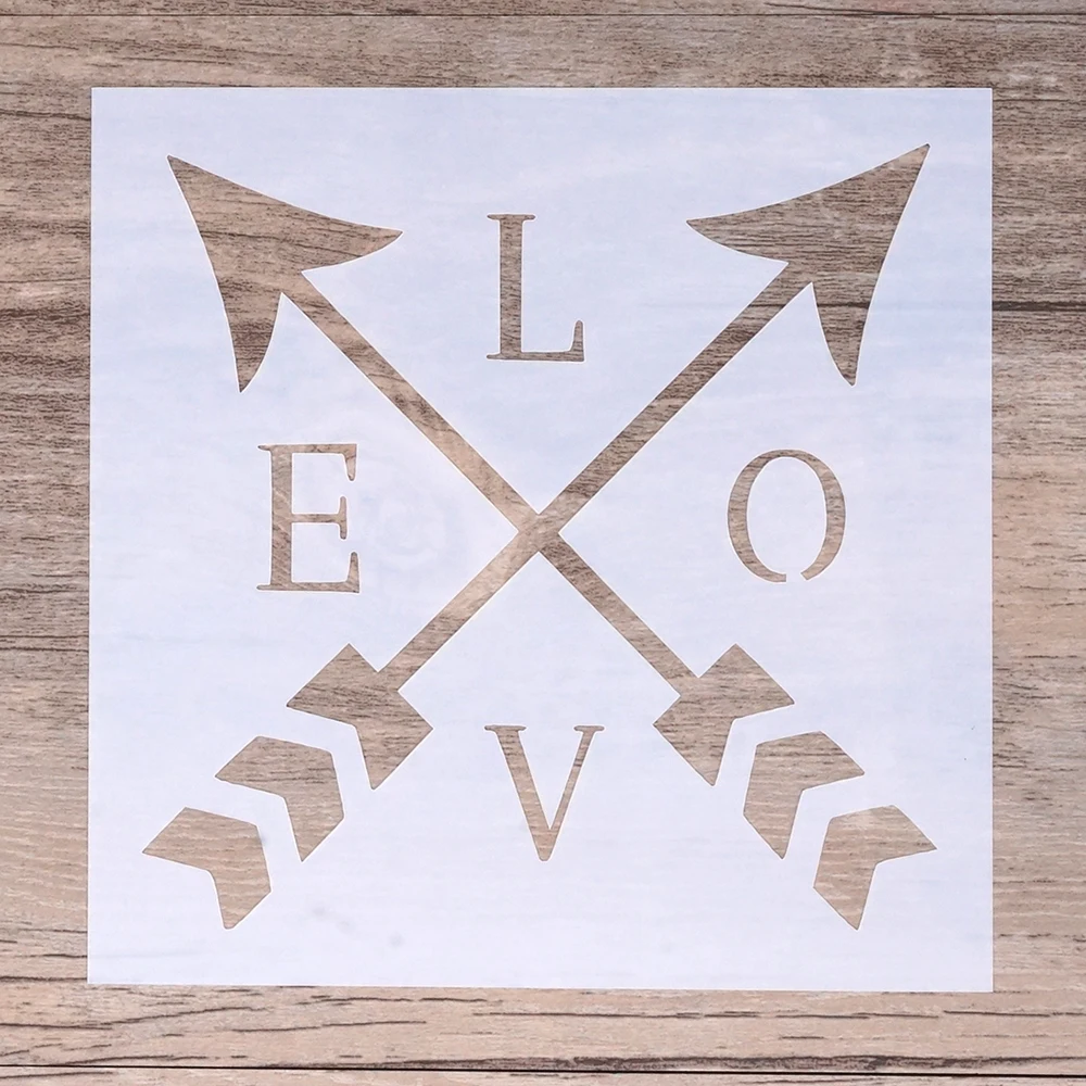 

13 cm DIY Craft Layering Love Arrow Stencil For Painting Scrapbooking Stamping Stamps Album Decorative Embossing Paper Cards