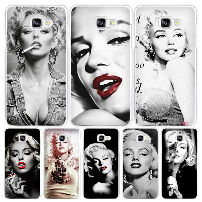 

Marilyn Monroe Hard White PC Plastic Coque Cell Shell Case Cover Phone Cases for Samsung Galaxy A3 A5 A7 2016 2017 A8 A9 Fundas