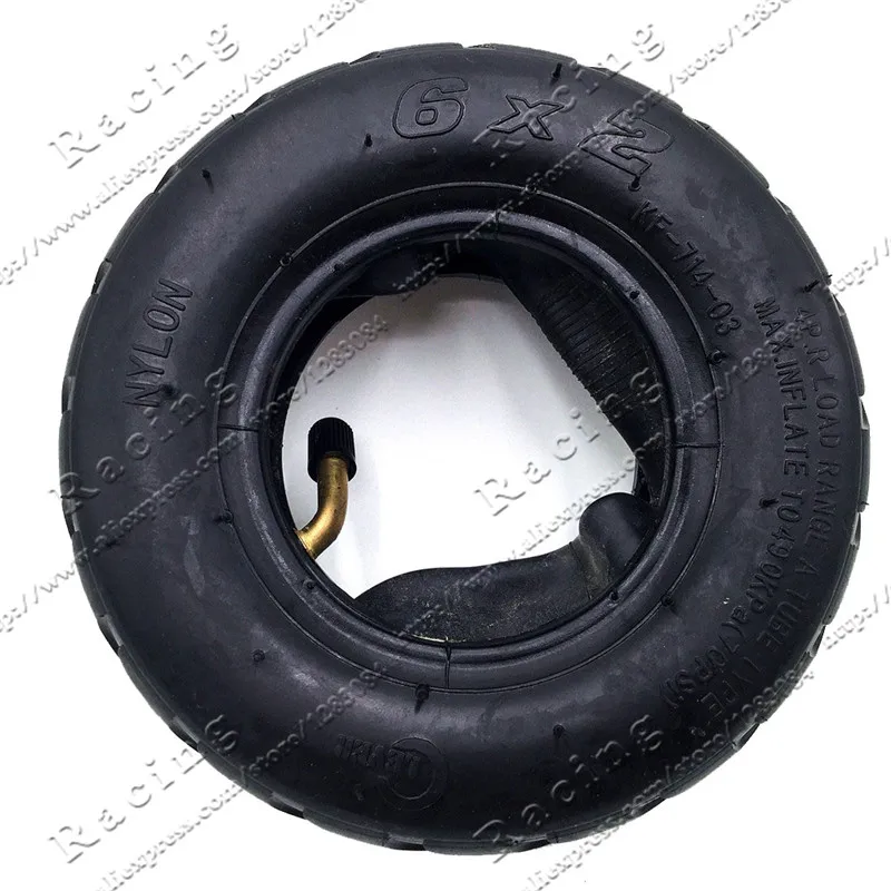 Scooter 6 inch 6X2" Tireand Inner Tube Set Fit for Electric Scooter Wheel Chair Truck F0 Pneumatic Wheel Trolley Cart Air