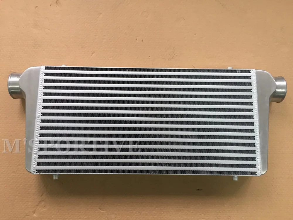 M'SPORTIVE 600*300*76mm Universal Turbo Intercooler bar&ampplate Front Mount intercooler Polished with 3&quot Inlet/Outlet | Автомобили