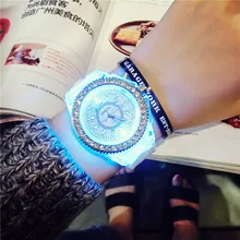 Creative LED flash font b women b font font b Watches b font top Brand Luxury