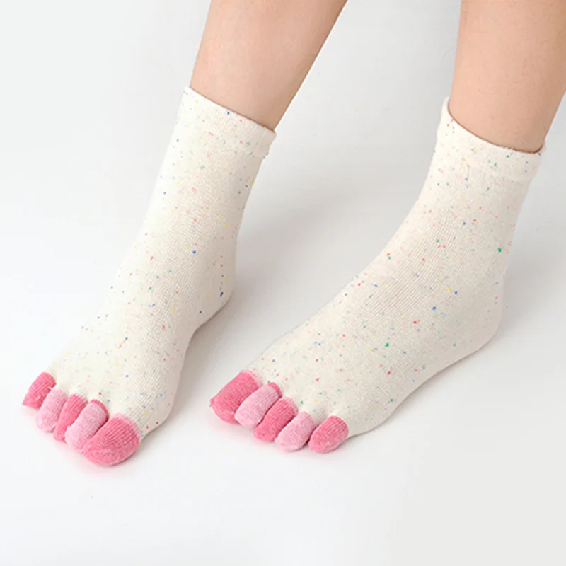 

New Arrival Toe Socks Women Cotton Five Fingers Socks Casual Ankle Socks 6 Pairs/Lot