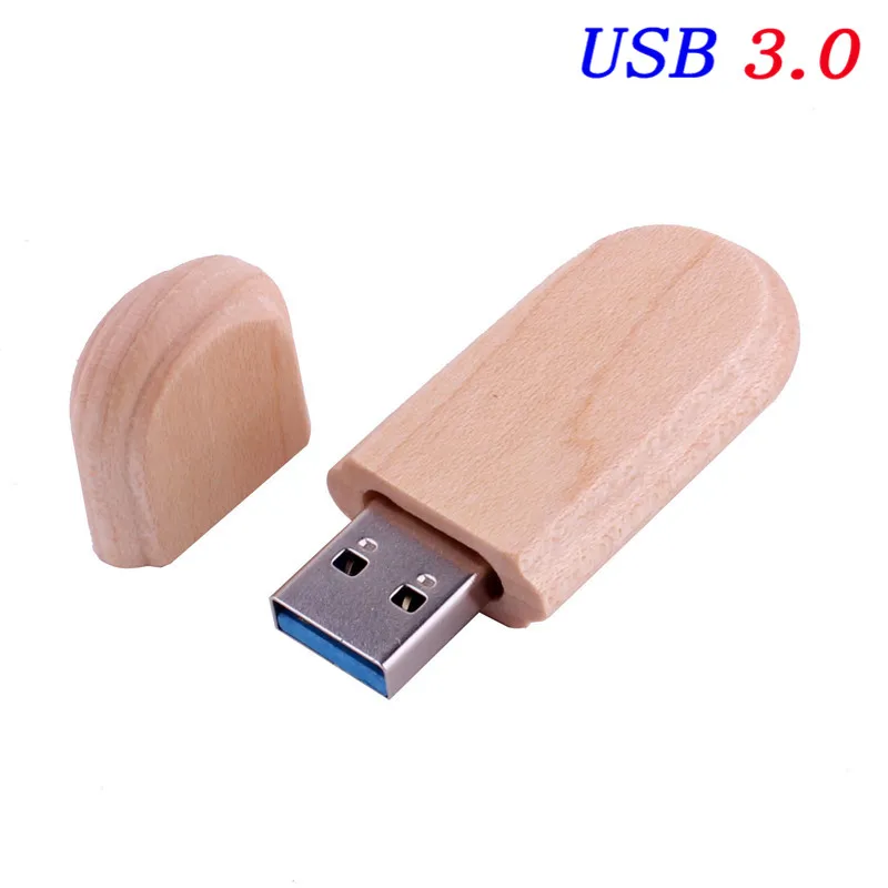 JASTER USB 3,0 креативный Деревянный usb+ коробка Флешка 4 ГБ 8 ГБ 16 ГБ 32 ГБ 64 Гб usb флеш-накопитель карта памяти свадебный подарок - Цвет: USB