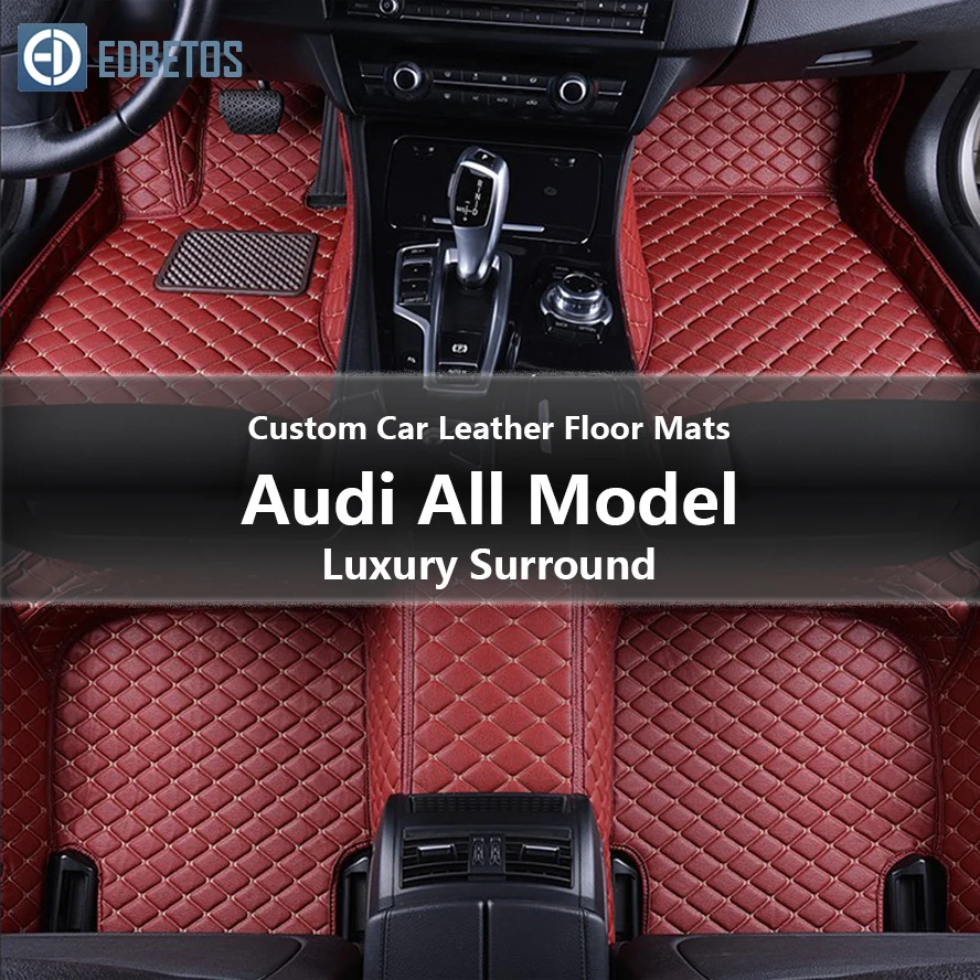 

Custom Car Leather Floor Mats for Audi A3 Quattro A4 A4 allroad A4 Quattro A5 A6 Auto Luxury Surround Wire Floor Mat 2004-2015