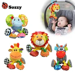 Sozzy детская погремушка, игрушки для здоровья, удобные мягкие на ощупь игрушки для новорожденных, 0-12 месяцев, детская кроватка или детская